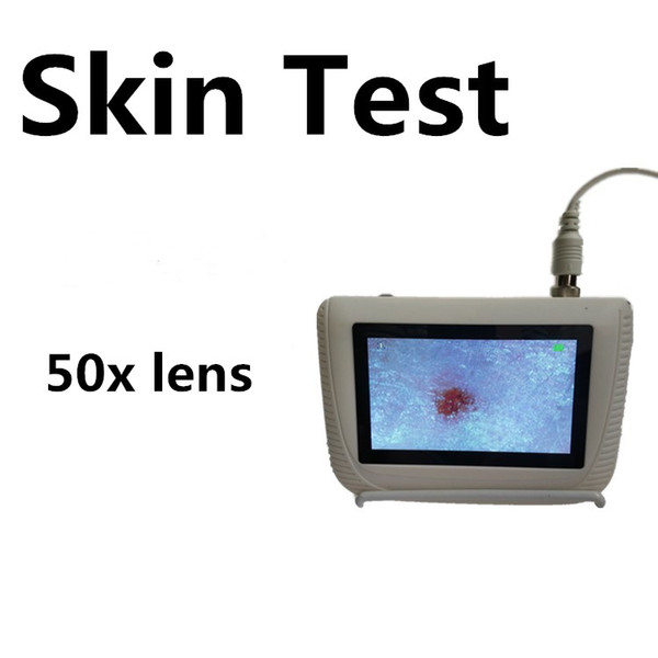 DHL Ship LCD Screen Digital Skin Analysis Scanner Skin Hair Analyzer Machine Portable Rechargeable Facial Detector Freeze Frame Fixed
