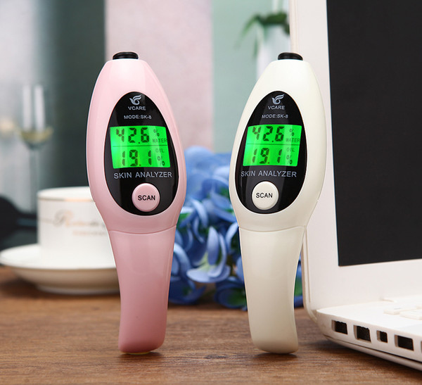 Precision Skin Analyzer Digital LCD Display Facial Body Skin Moisture Oil Tester Meter Analysis Face Care Tool