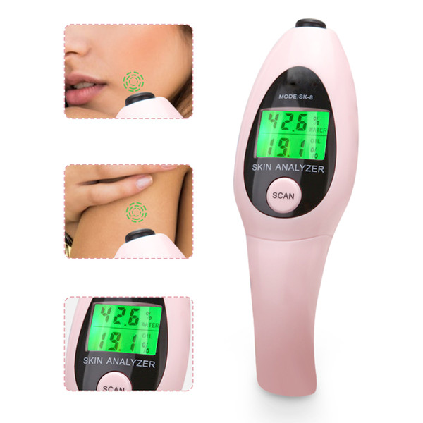 Brand New Facial Moisture Analyzer Water Oil Facial Testing Digital Skin Sensor Monitor Tester with Digital Display Spa Beauty Tool