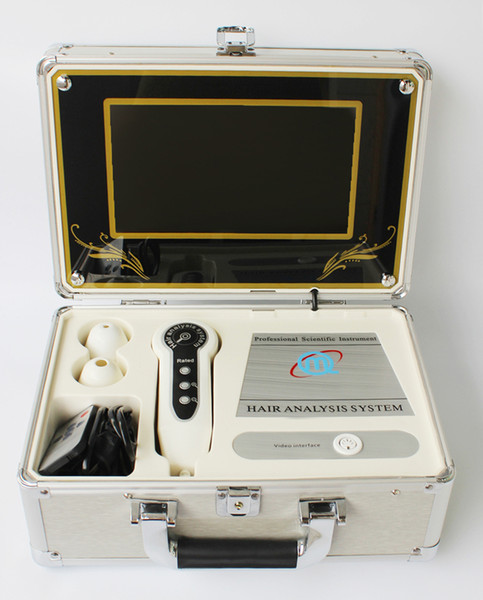 Professional Hair and Skin Analyzer 9 inch skin test box with 2 camera lens freeze-frame skin detector