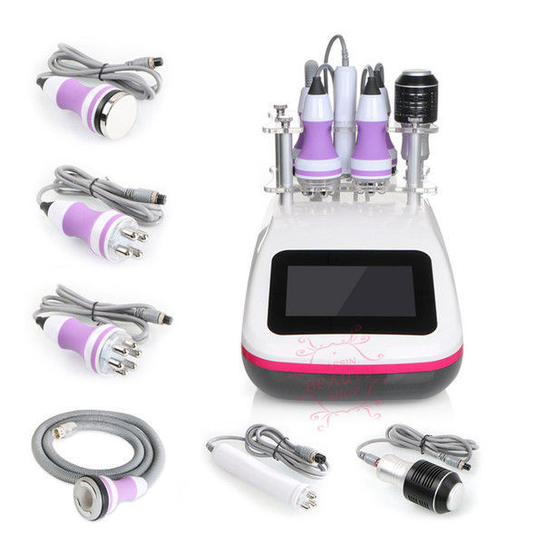 Spa Use 6 in 1 Unoisetion Cavitation Radio Frequency vacuum suction body sculpting rf cooling skin rejuvenation machine