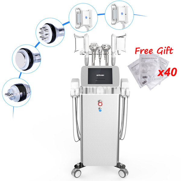 Two Handles Work Same Time Fat Freezing Machine Cool Body Slimming Machine With Anti freeze Massage Suit