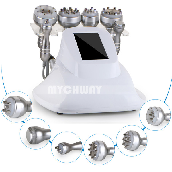 6 In 1 40k Cavitation Ultrasonic Fat Slimming RF Vacuum Machine Radio Frequency Salon Use Powerful