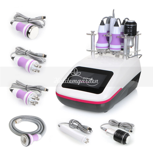 Professional 6 in 1 cavitation vacuum rf machine skin lifting fat reduce cooling beauty salon equipment with touch screen