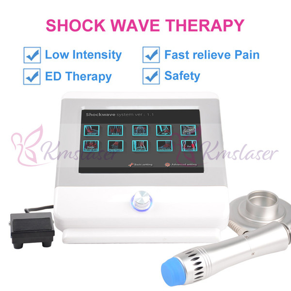 Mini low intensity Radial Shockwave Therapy Equipment for ED / shock wave physical therapy for sciatic nerve pain relief