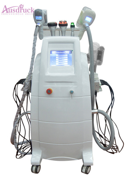 DHL SHIP 7in1 cryotherapy Machine RF Vacuum Roller Sixpolar Tripolar Radio Frequency Ultrasonic Cavitation Slimming Machine