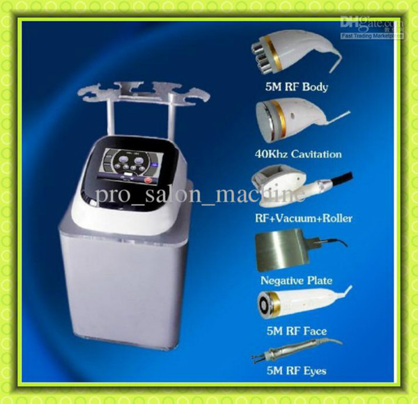 Best effect 5 in 1 Ultrasonic 40K Cavitation RF Vacuum Roller Slimming equipment RF FAT LOSS Machine 110v-220v CE