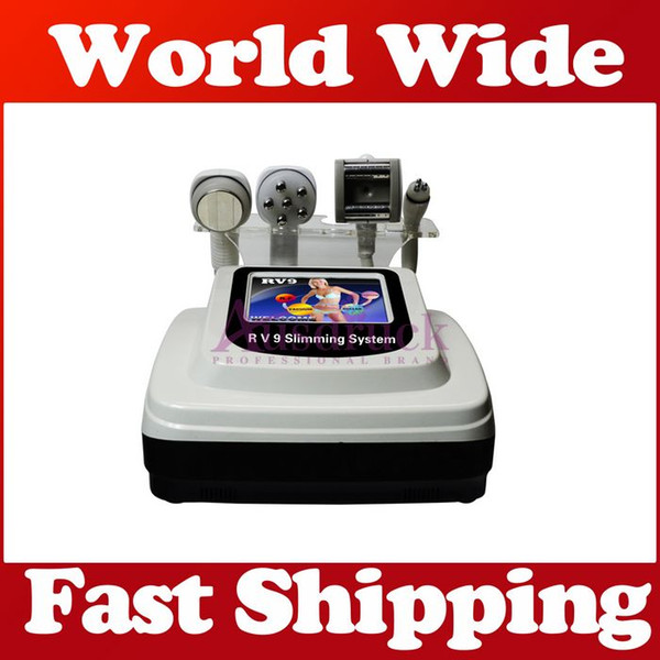 UK fast shipping 5 in 1 fat burner cavitation Slimming Machine Ultrasound RF tri RF Vacuum roller cellulite weight loss equipment