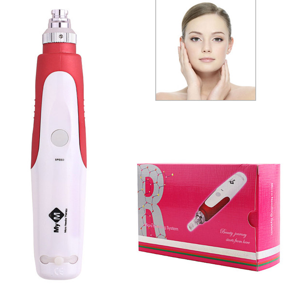 MYM Electric Microneedle Roller Electric Derma Stamp Dermapen Micro Needle Therapy Micro Needle MYM derma pen Anti Aging Skin