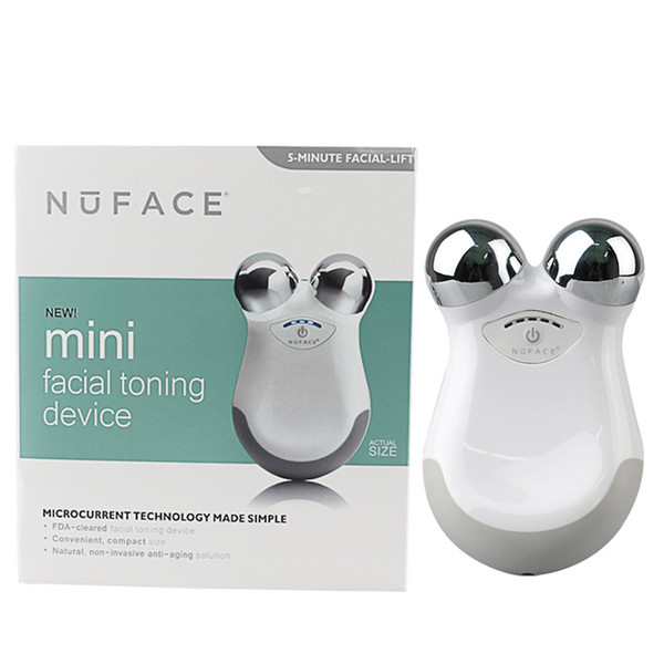 Nuface Mini Facial Toning Device Skin Care Tools for Women White Pink Color Free DHL Shipping