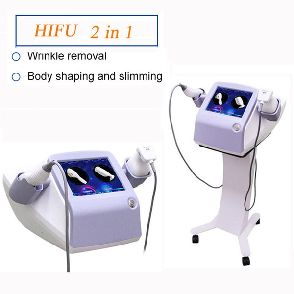 2017 New HIFU for Face Lifing/ Wrinkle Removal and Body Slimming /HIFU 2 in 1 machine