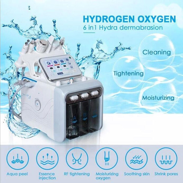 6 in 1 hydra dermabrasion facial machine / skin rejuvenation dermabrasion facial cleaning machine hydro machine