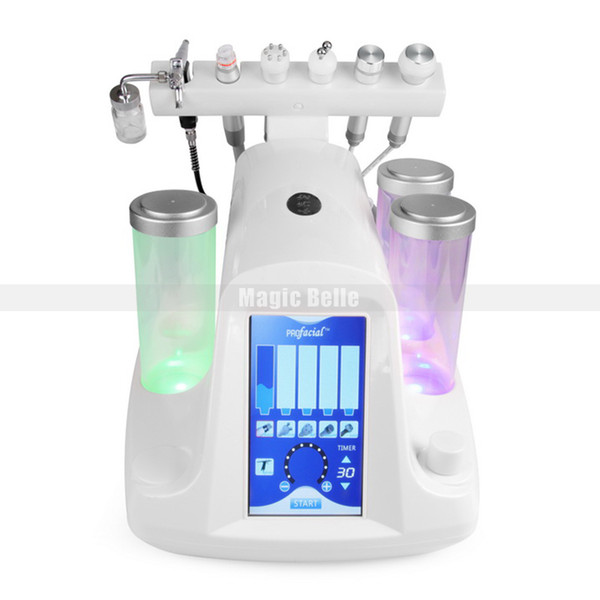 2019 newest 7 in 1 Vacuum Face Cleaning Hydro Water Oxygen Jet Peel Machine Pore Cleaner Facial Massage Skin Care light RF Beauty Device