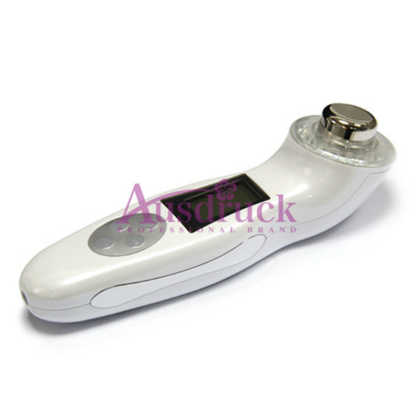 Home use 3 color LCD 3MHz Ultrasonic Photon Face Massager Ion facial Skin Rejuvenation machine CE