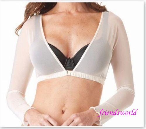 Amazing Arms Mesh Shirt Gauze Exposed Navel And Chest Buckle Short Paragraph Long-Sleeved T-Shirt Free Shipping