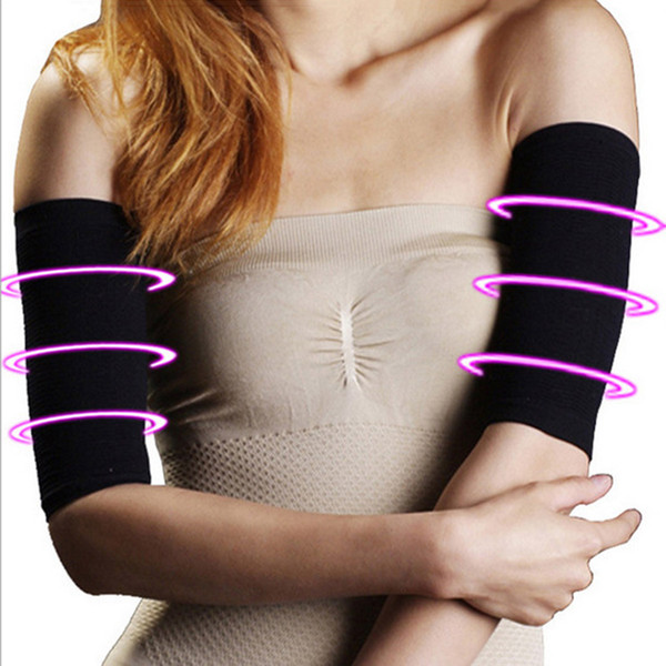 Hot Charming Slim Arm Shaper Women Men Fat Burning Thin Arm Elastic Sleeve Armband Warmers Black Beige Legs Dual Use