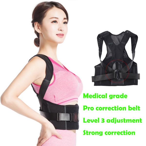 Micsunly Medical grade professional shoulder back and waist correction belt reduces back pain Strong Posture Corrector Clavicle