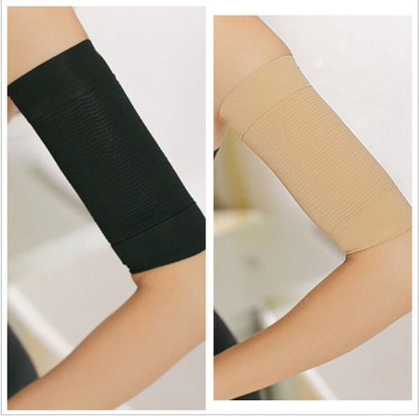 Black Beige 2018 Hot Sale Free Size Women Slim Weight Loss Thin Arm Shaper Wrap Belt Ladies Arm Shaper Custom Package