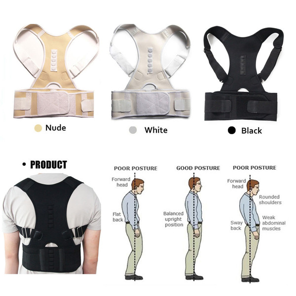 Magnetic Therapy Posture Corrector Brace Shoulder Back Support Belt for Men Women Braces & Supports Belt Shoulder Posture