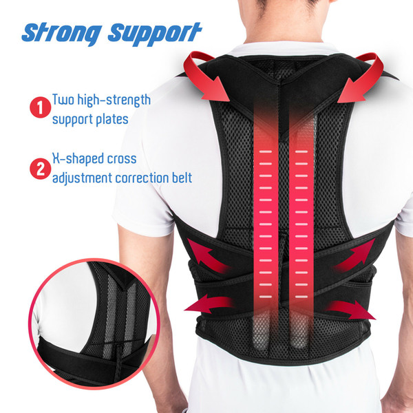 Magnetic Bar Posture Corrector Braces&Support Back Pain Belt Brace Shoulder For Men Women Care Health Adjustable Posture Band