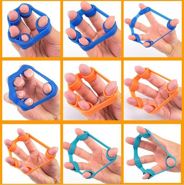 High quality Fitness Equipments yoga finger band Resistance Bands hand Stretcher Exerciser Grip Strength Wrist Exercise Finger Trainer