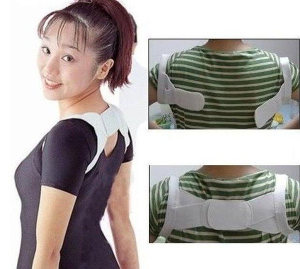 1PCS Hot Sale Women Adjustable Back Support Braces Belt Band Posture Shoulder Corrector for Fashion Health