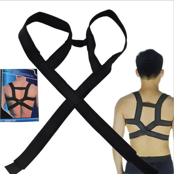 200pcs DHL Hot Chest Belt Healthy Therapy Back Support Brace Belt Band Posture Shoulder Corrector Straight Back Opp Bag Package TVA018