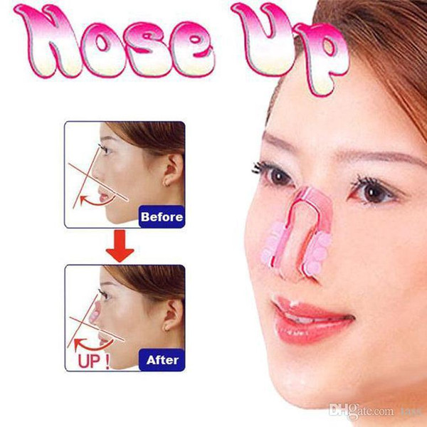 Hot 1000PCS Bridge Straightening Shaping Lifting Nose Up Clip Silicon Gel Beauty Nose Shaper For Nose Massage with DHL free shipping