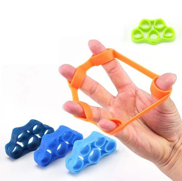 20Pcs Fitness Equipments Silicone yoga finger band Resistance Bands hand Stretcher Exerciser Grip Strength Wrist Exercise Finger Trainer