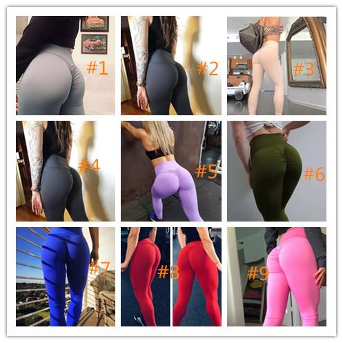 Ruched Yoga Pant Leggings Harajuku Push Up Leggings Sport Women Fitness High Waist Elastic Tights Sportswear 9 styles BodySupport Corrector