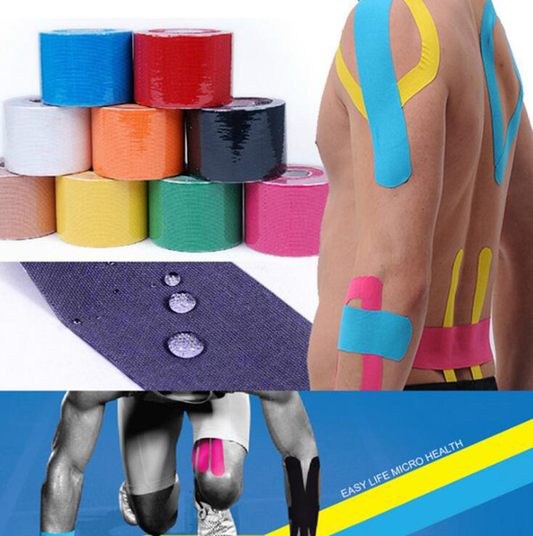 5cm x 5m Kinesiology Roll Cotton Elastic Adhesive Muscle Bandage Strain Injury Support Neuromuscular Sport Protective Tape Support Corrctor