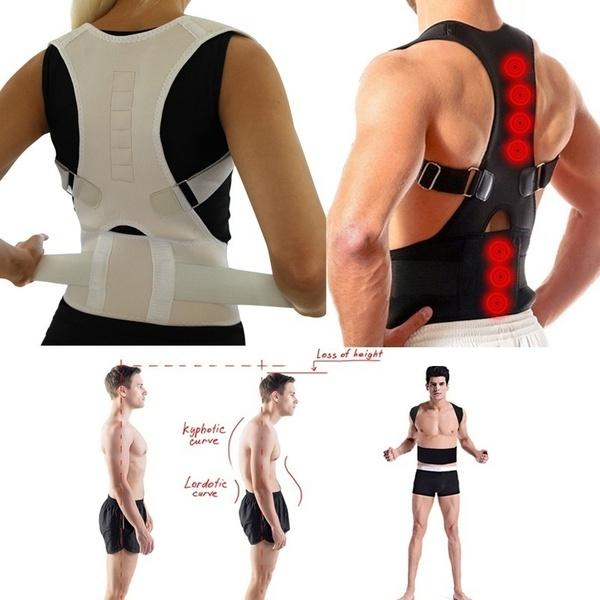 2018 Men Women Adjustable Posture Corrector Back Shoulder Support Sport Brace