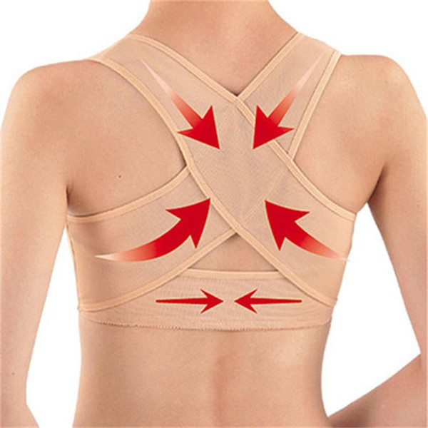 Women Adjustable Back Support Belt X-Shaped Posture Corrector Braces&Support Chest Bosom Corrector Care Health Shoulder Posture Corrector