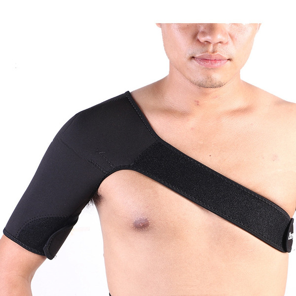 Wholesale- New Sports Elastic Aids Brace Dislocation Pain Injury Arthritis Shoulder Support Strap Belt