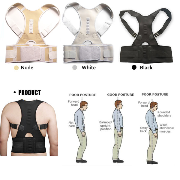 Magnetic Therapy Posture Corrector Brace Shoulder Back Support Belt for Men Women Braces & Supports Belt Shoulder Posture