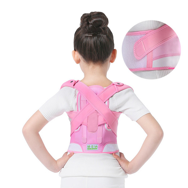 Adjustable Magnetic Posture Corrector Orthopedic Breathable Back Shoulder Supporting Belt Back Corset Brace for Children Kids