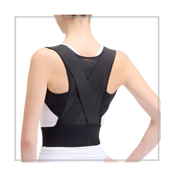 Shoulder Back Belt Back Support Waist Brace Adjustable Posture Corrector Pain Relief Orthopedic Lumbar Men/women Aofeite DHL