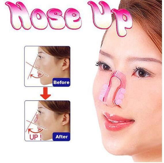 1000pcs/lot Nose UP Silicone Beauty Clip Lifting Shaping Clipper No pain Rhinoplasty Lift Up Slimmer Smaller Align Shape Clip Wrap