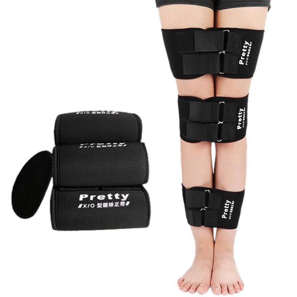 New Black Adjustable O-type X-type Legs Corrector Correct Belt Legs Correction S M L 3pcs/set Belt Body Support Corrector for Leg