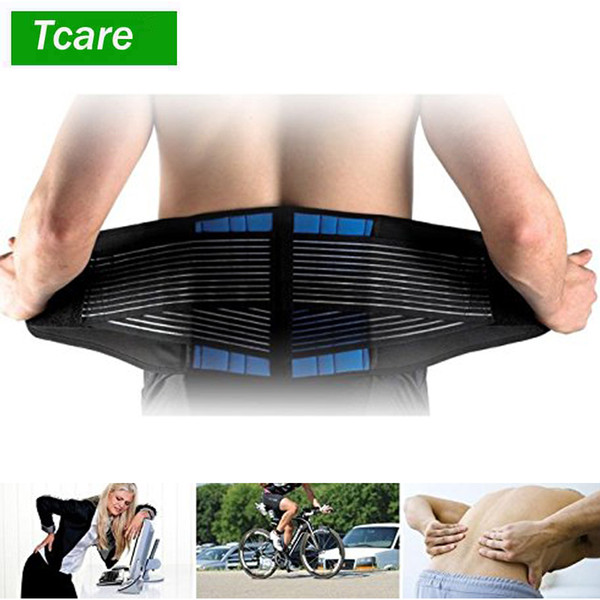 1Pcs Adjustable Neoprene Double Pull Lumbar Support Lower Back Belt Brace Pain Relief Band Waist Belt