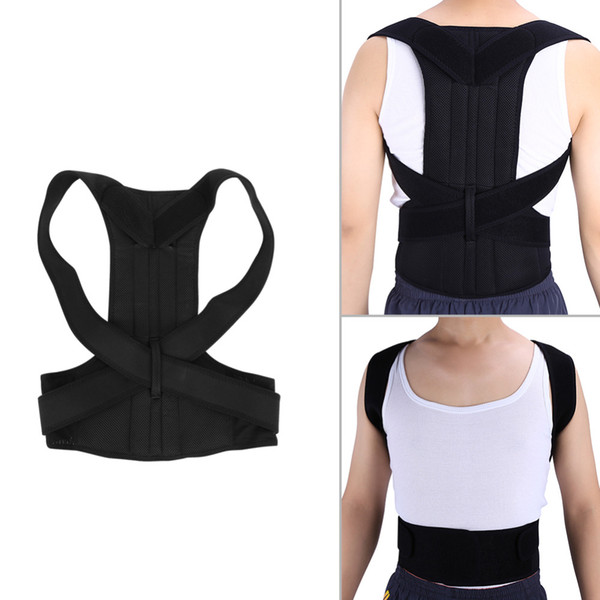 Adjustable Adult Corset Back Posture Corrector Therapy Shoulder Lumbar Brace Spine Support Belt Posture Correction Vest For Men 50pc OOA5660