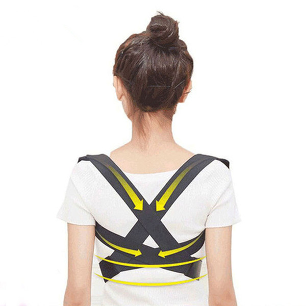 2019 Unisex Male female Orthoped Posture Back Brace Support Belt Posture Corrector Correction Belt One Size adjustable