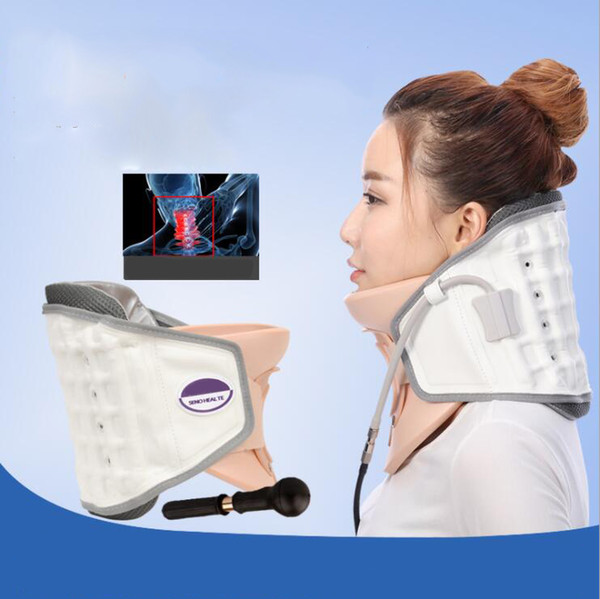 2019 New Neck Traction Device Household Stretched Cervical Traction Inflatable Cervical Spondylosis Cervical Collar Hanging Neck Frame