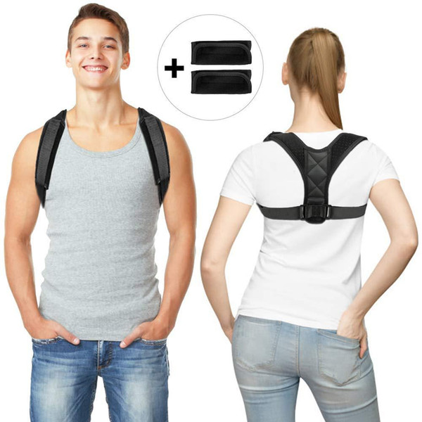 100PCS Chest Posture Corrector Support Belt Body Shaper Corset Shoulder Brace for Health Care Drop Shipping High Quality PE package Packing