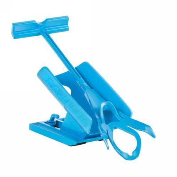 wholesale 1pc Sock Slider Aid Blue Helper Kit Helps Put Socks On Off No Bending Shoe Horn Suitable For Socks