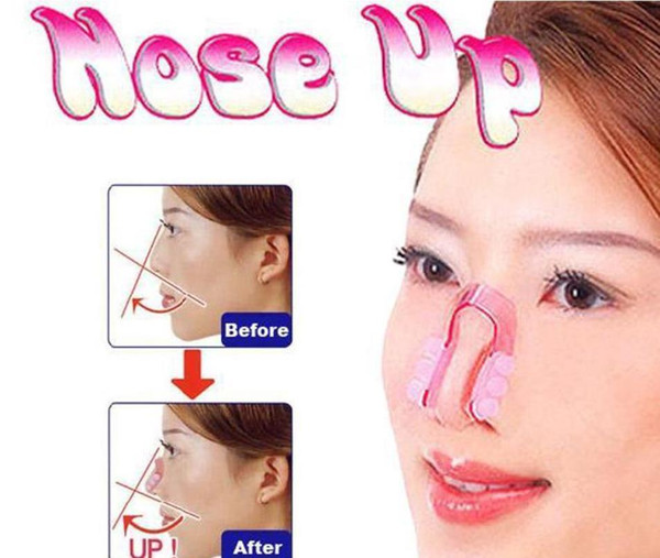 Hot 300Pcs Bridge Straightening Shaping Lifting Nose Up Clip Silicon Gel Beauty Nose Shaper For Nose Massage with DHL free shipping