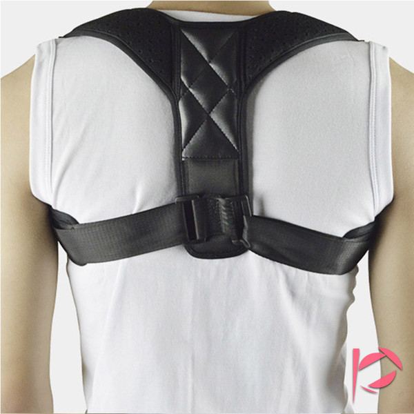 Black Back Support Belt Correcting Tape For Back Bone Care Medical Brace Posture Corrector Male Corset For Adult Women Unisex DHL Free