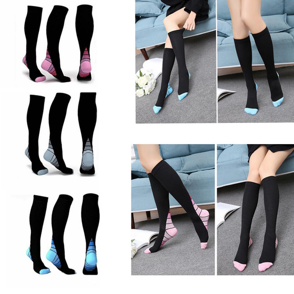 Sports Compression Socks Suitable for Athletic Fit for Running Shin Splints Flight Travel Sports Knee High Compression Sock KKA2763