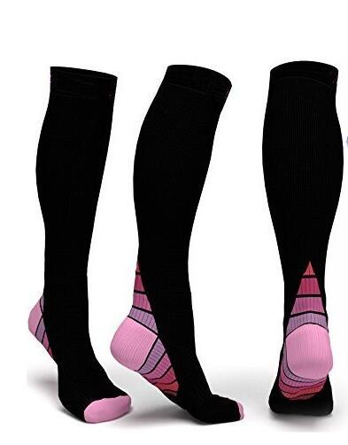 Sports Compression Socks Suitable for Athletic Fit for Running, Nurses, Shin Splints, Flight Travel, & Maternity Pregnancy.