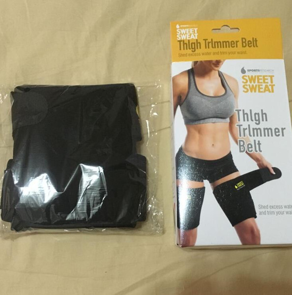 Sweet Sweat Adjustable Trimmer Belt Kneepad Muscle Protective Leggings Running Thigh Trimmer Belts Leg warmers Sports Training KKA2094
